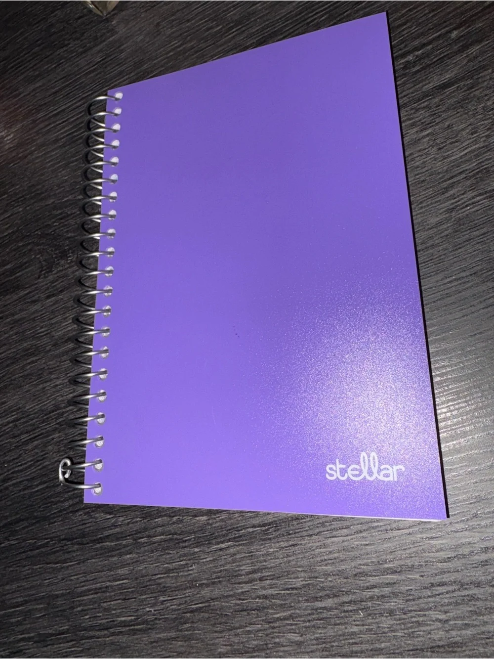 Stellar Purple Spiral Notebook